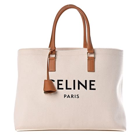 celine horizontal cabas tote canvas|celine tote bag buy online.